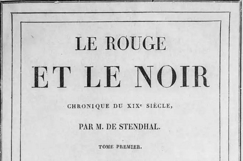 le rouge et le noir de stendhal, vieille édition
