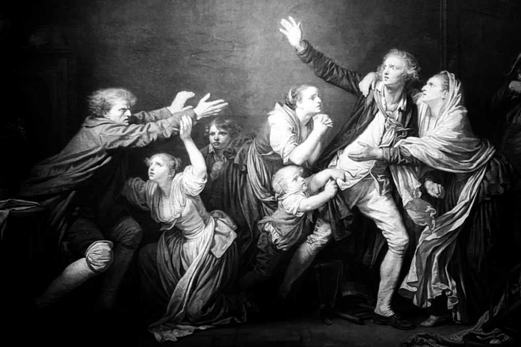 la malédiction paternelle de j-b greuze, détail